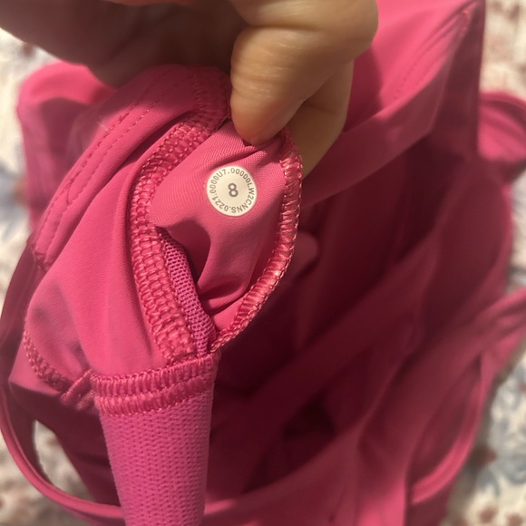 Women's Lululemon SONIC Pink Sports Bra - Picture 3 of 6